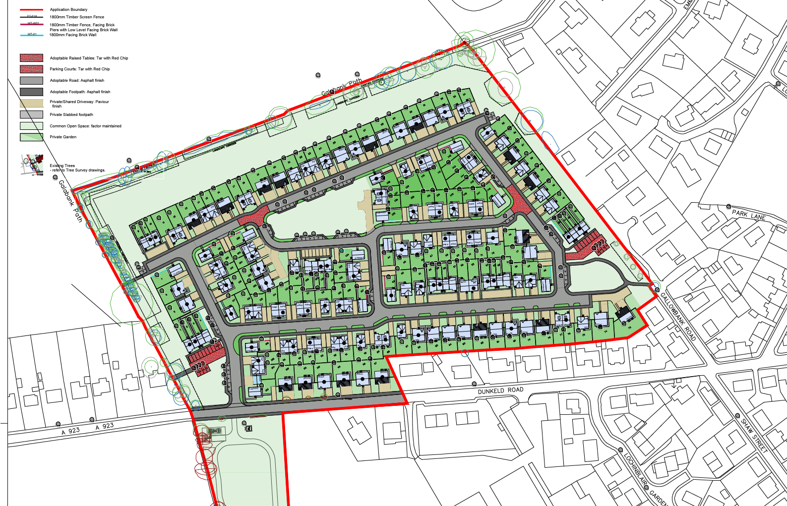 Westpark Phase 3 Updated - 152 Houses - Dunkeld Road - Gallowbank