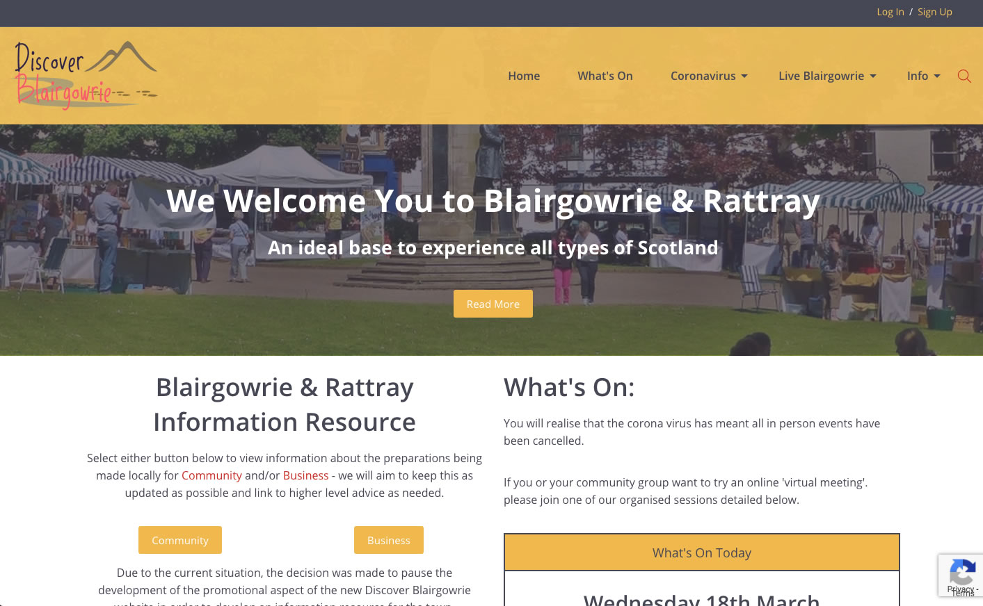 Discover Blairgowrie website